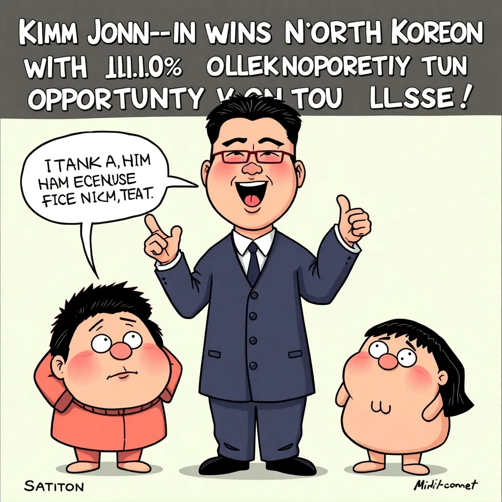 Kim Jong-un Wins North Korean Election With 110% of Vote, Opponents Thank Him for Opportunity to Lose