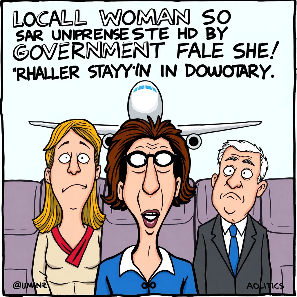 Local Woman So Unimpressed by Government Plane She'd Rather Stay in Different Country