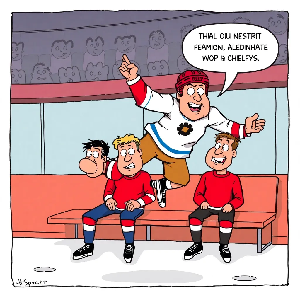 Local Hockey Player Discovers Professional Leaping Career After Accidentally Jumping Over Teammate During Bench Brawl