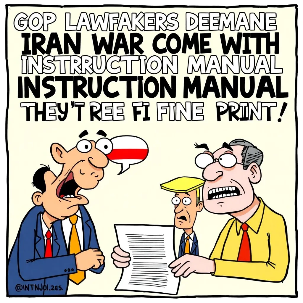 GOP Lawmakers Demand Iran War Come With Instruction Manual After Admitting They Haven't Read Fine Print