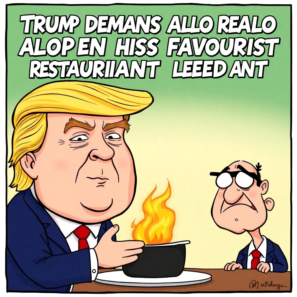 Trump Demands Iran Also Reopen His Favorite Sushi Restaurant as Part of Peace Deal