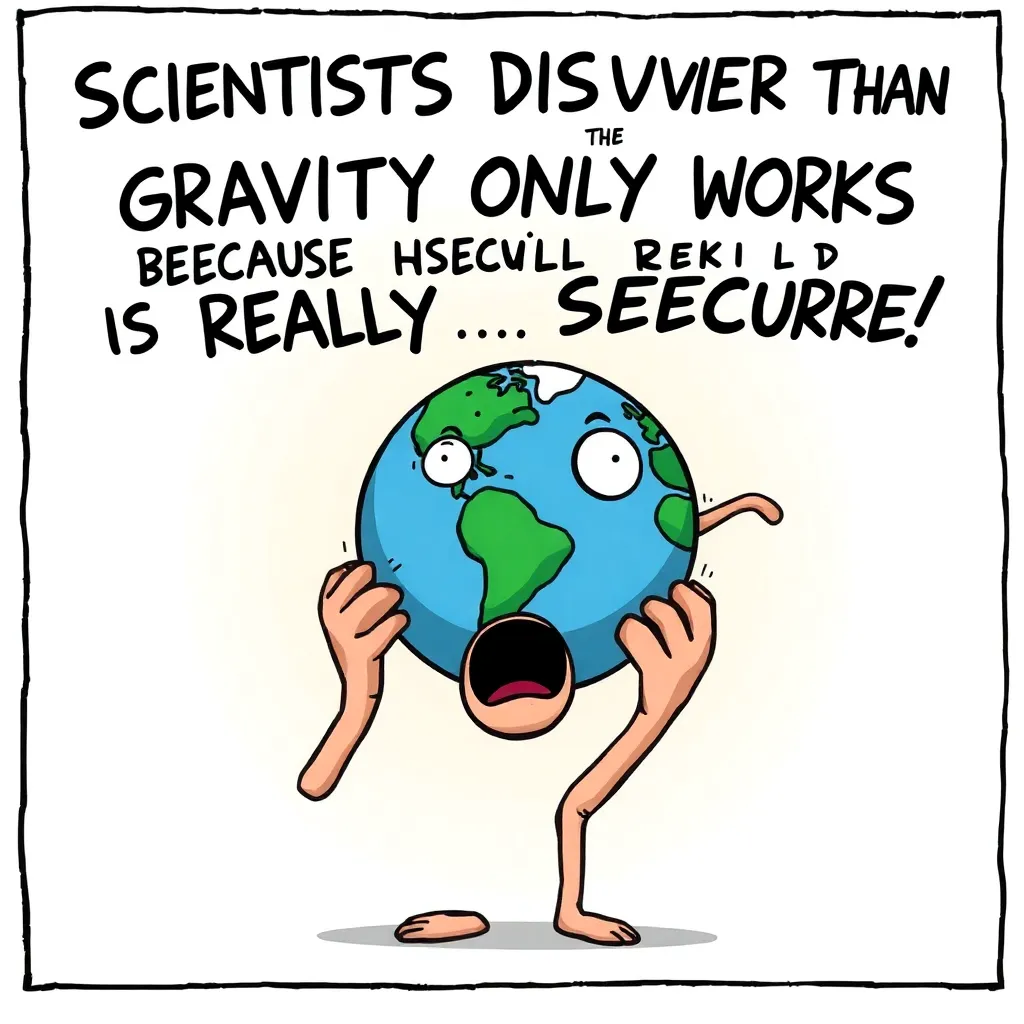 Scientists Discover That Gravity Only Works Because Earth Is Really, Really Insecure