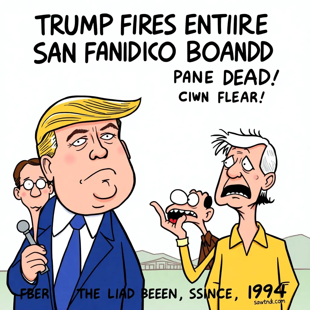 Trump Fires Entire San Francisco Presidio Board After Discovering They Had Been Dead Since 1994