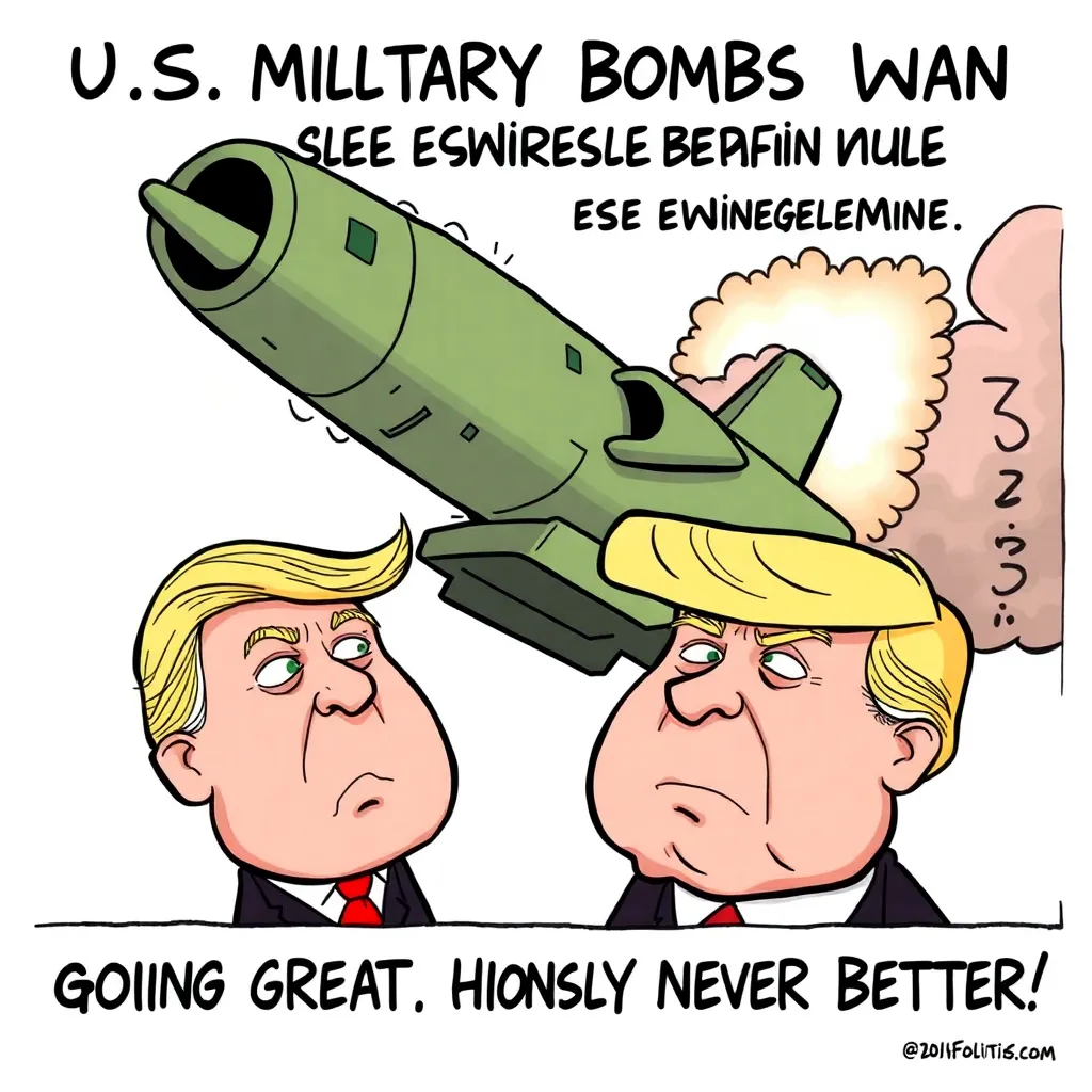 U.S. Military Bombs Iran While Trump Assures Everyone Negotiations 'Going Great, Honestly Never Better'