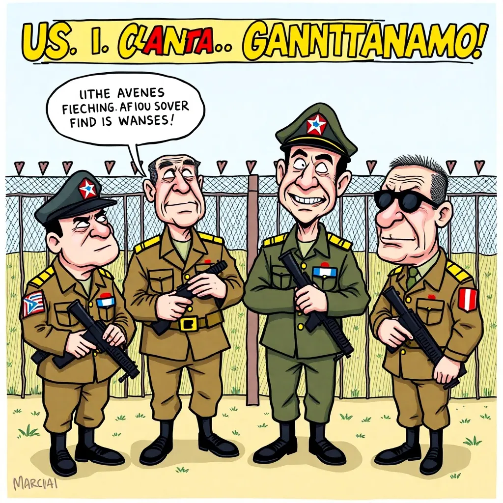 U.S. and Cuban Generals Meet at Guantánamo to Argue About Whose Side of the Fence Looks Worse