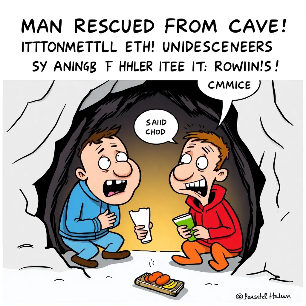 Man Rescued From Cave Immediately Disappoints Rescuers By Asking If They Brought Snacks