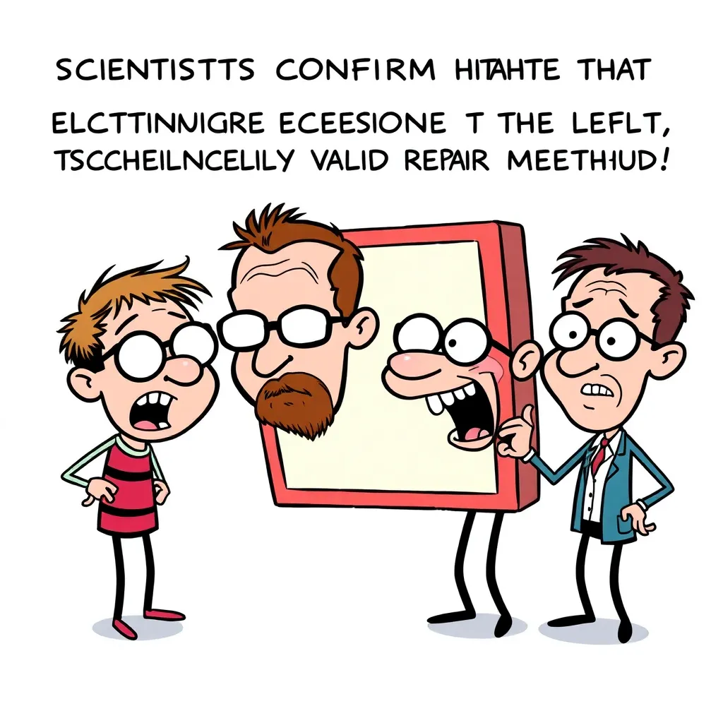 Scientists Confirm That Hitting Electronic Device Slightly To The Left Is Technically Valid Repair Method
