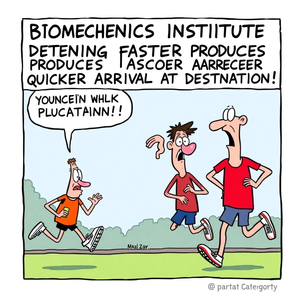 Biomechanics Institute Determines Running Faster Produces Quicker Arrival At Destination, Coaches Asked To Review Implications For Strategy