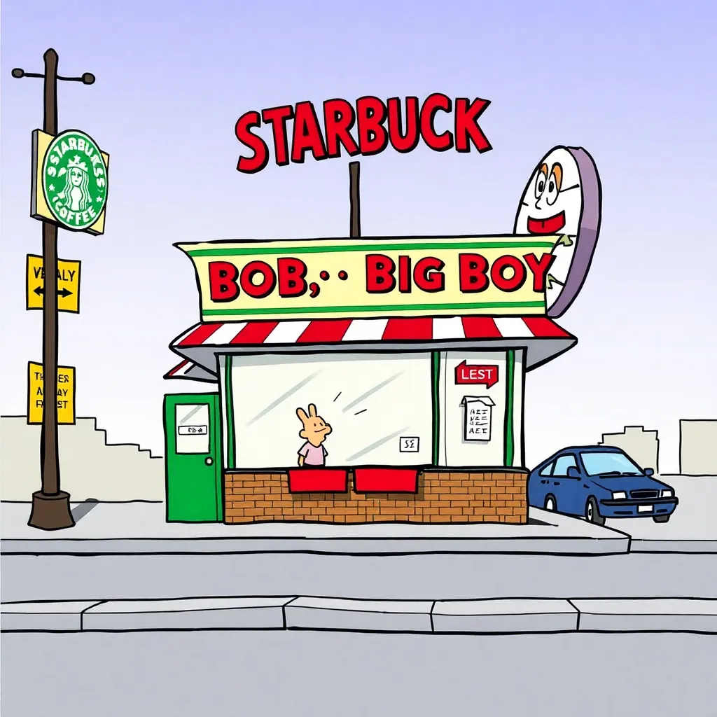 Area Starbucks Announces Closure After 30 Years, Leaving Bob's Big Boy To Stand Alone On Riverside Drive In What Municipal Landmark Analysts Are Calling 'A Unilateral Neighboring Situation'