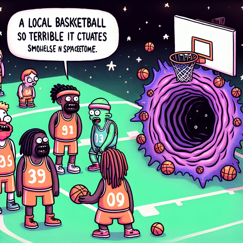 Local Basketball Team's Defense So Bad It Actually Creates Small Wormholes in Spacetime