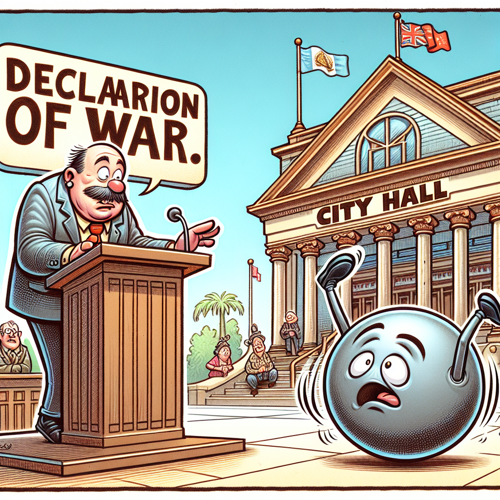 Local Mayor Declares War On Gravity After Tripping Down City Hall Steps For Third Time This Month